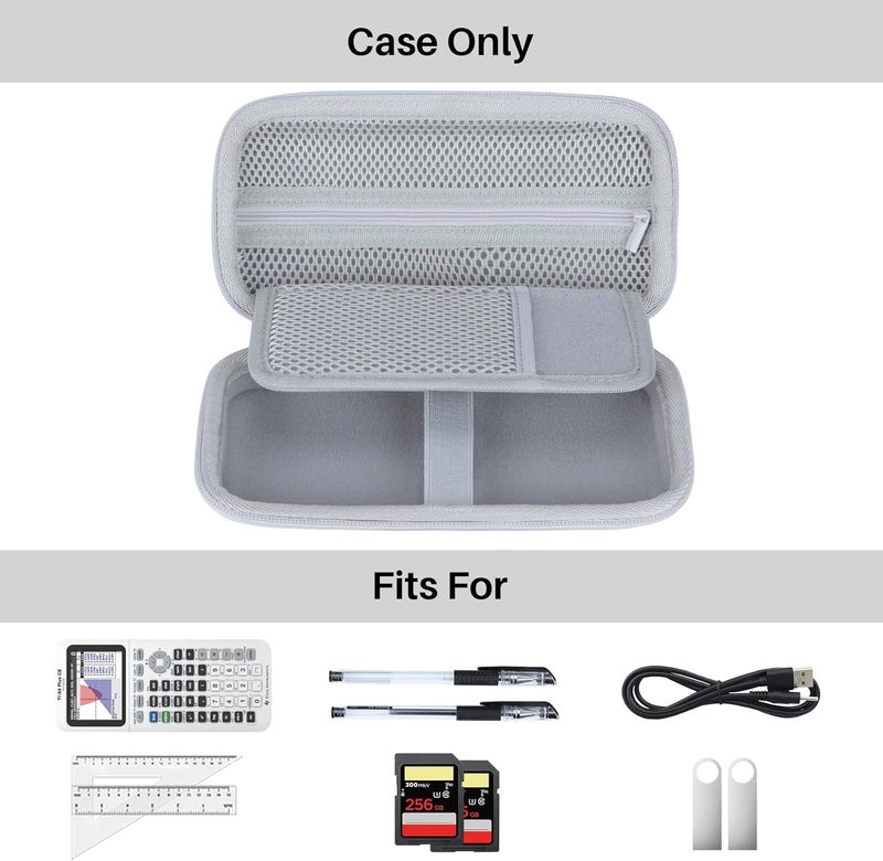 RIYADAone Hard Case Replacement for Texas Instruments TI-84 Plus CE/TI-84 Plus/TI-Nspire CX II CAS/TI-Nspire CX II/TI-83 Plus/TI-89 Titanium/TI-85 / TI-86 Color Graphing Calculator (White Case) - Image 3